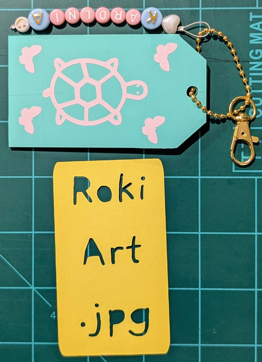 Personalized Bag Tag with clasp