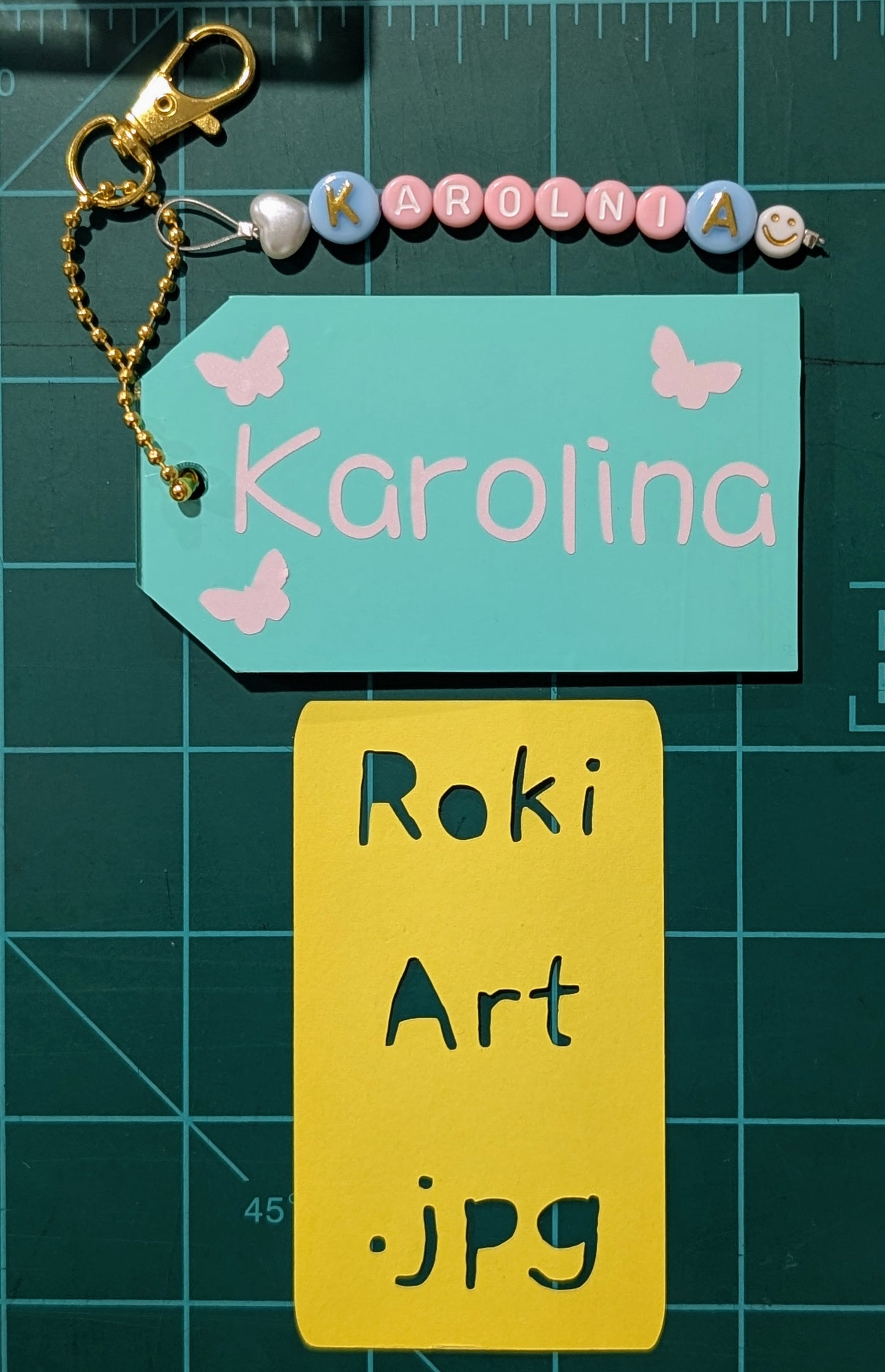 Personalized Bag Tag with clasp